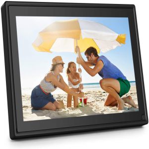 AiJoy 10inch Digital Picture Frame with WiFi, 16GB Photo Frame with Touch Screen, HD 1280x800 IPS, Smart Share Photo via Email, APP, Facebook, Twitter, Support 1080P Video/Music, USB, SD Card